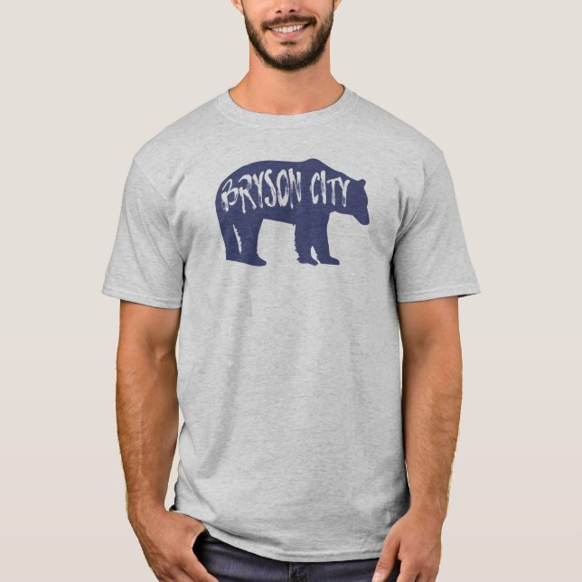 Bryson City North Carolina Bear T-Shirt (Vorderseite)