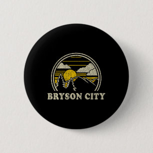 Bryson City North Carolina Nc T-Shirt Vintage Hiki Button