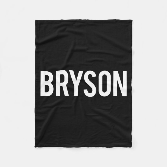 Bryson - Cool New Funny Name Fan Gift Tee  Fleecedecke (Vorderseite)