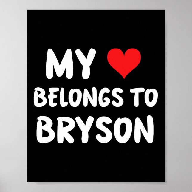 Bryson - Mein Herz gehört Bryson - Liebe  Poster (Vorne)