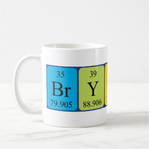 Bryson Namen-Tasse periodischer Tabelle Kaffeetasse