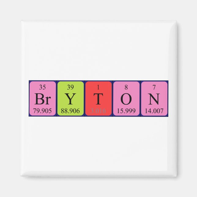 Bryton-Periodenmagnet Magnet (Vorne)