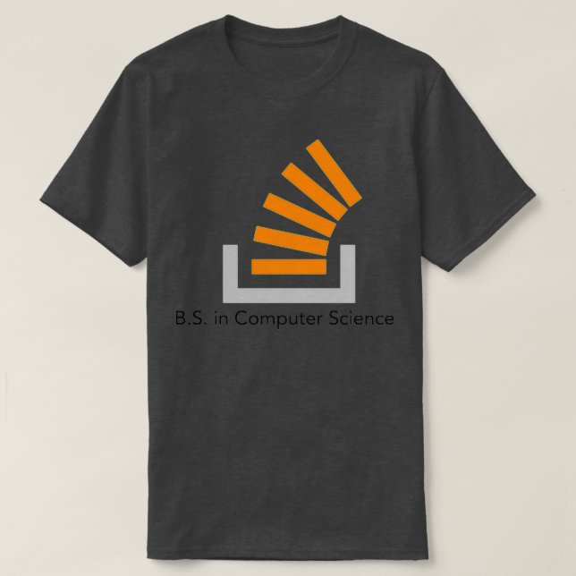 BS in Stack Overflow T-Shirt (Design vorne)