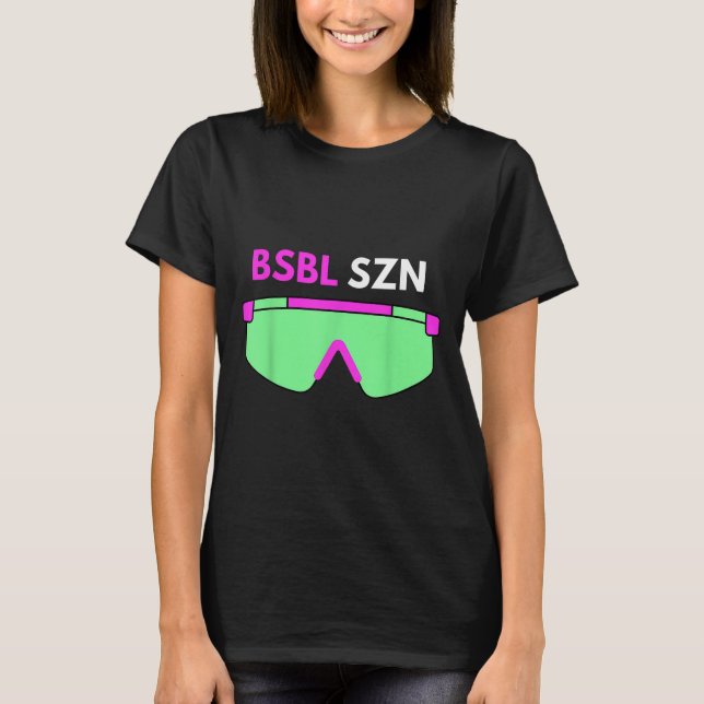 Bsbl Szn Baseball Saison Boys Girls Jugend T-Shirt (Vorderseite)