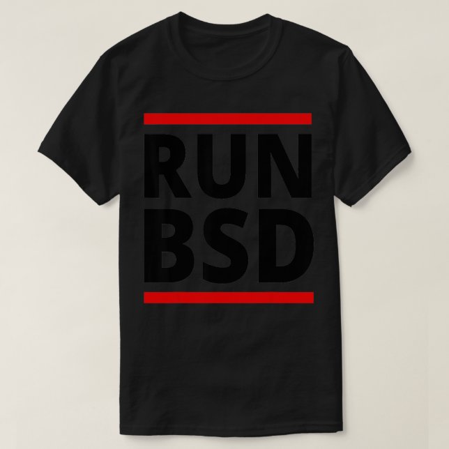 BSD ausführen T-Shirt (Design vorne)