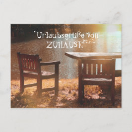 bsgrüße von Zuhause Postkarte