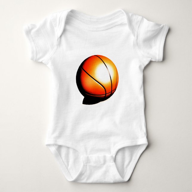 Bsketball Baby Strampler (Vorderseite)