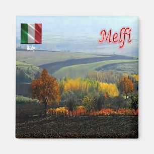 BSL012 MELFI, Basilicata, Italien, Kühlschrank Magnet