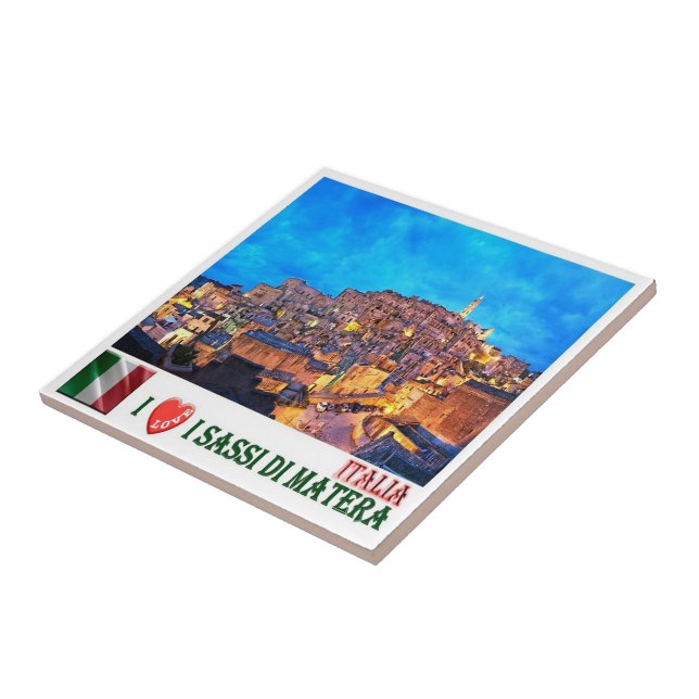 BSL018 MATERA The Sassi of Matera I Liebe, Fliese (Seite)