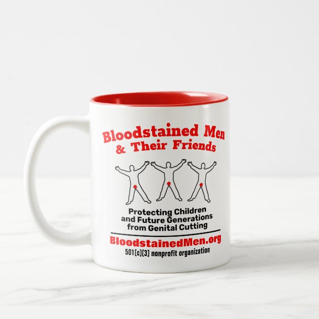 BSM Red Zweifarbige Tasse (Links)