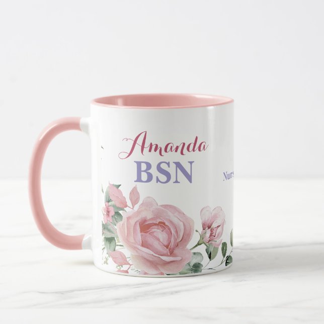 BSN-Abschluss der Pflegeschule  Tasse (Links)