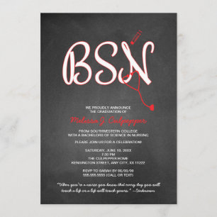 BSN Krankenschwester Abschluss Pinning Zeremonie N Einladung