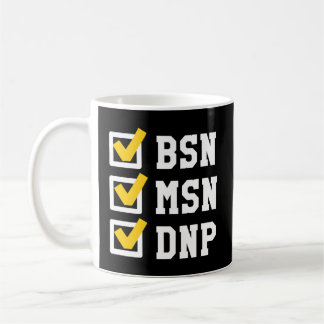 Bsn Msn Dnp Doctorate Degree Checklist Abschluss Kaffeetasse