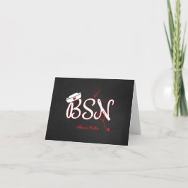 BSN Rot danken Ihnen kardiert, Dankeskarte