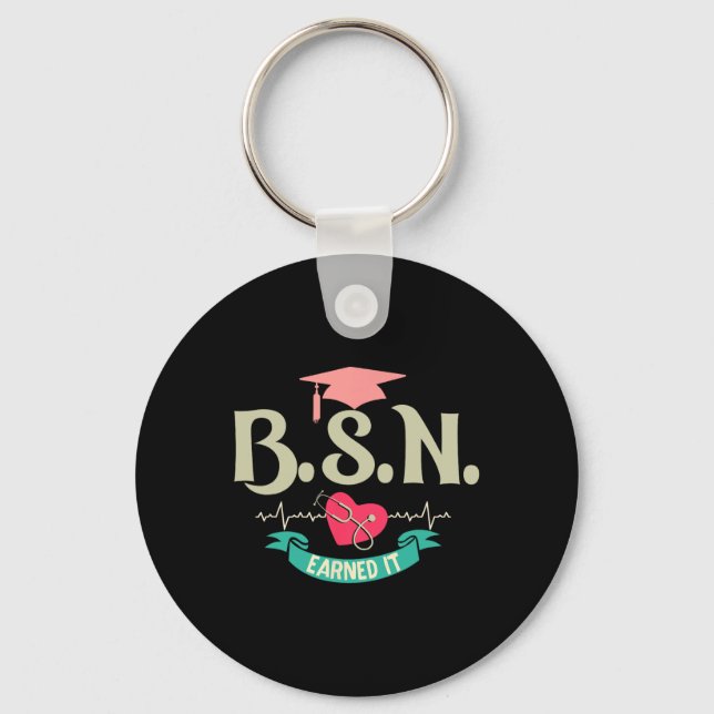 Bsn verdiente es als Krankenschwester Schlüsselanhänger (Vorderseite)