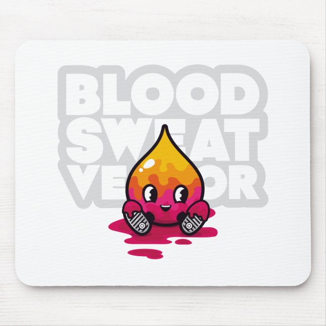 BSV Tropfen-Charakter-Mausunterlage Mousepad (Vorne)