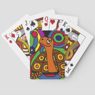 BT - Abstrakte Art Turtle Playing Cards Spielkarten