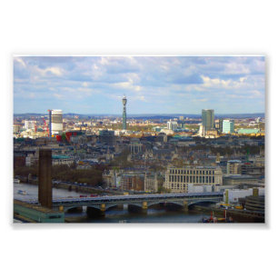 BT Tower London Skyline Cityscape England Fotodruck