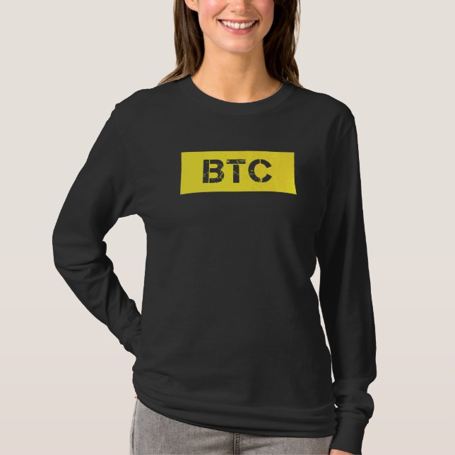 Btc Bitcoin T-Shirt (Vorderseite)