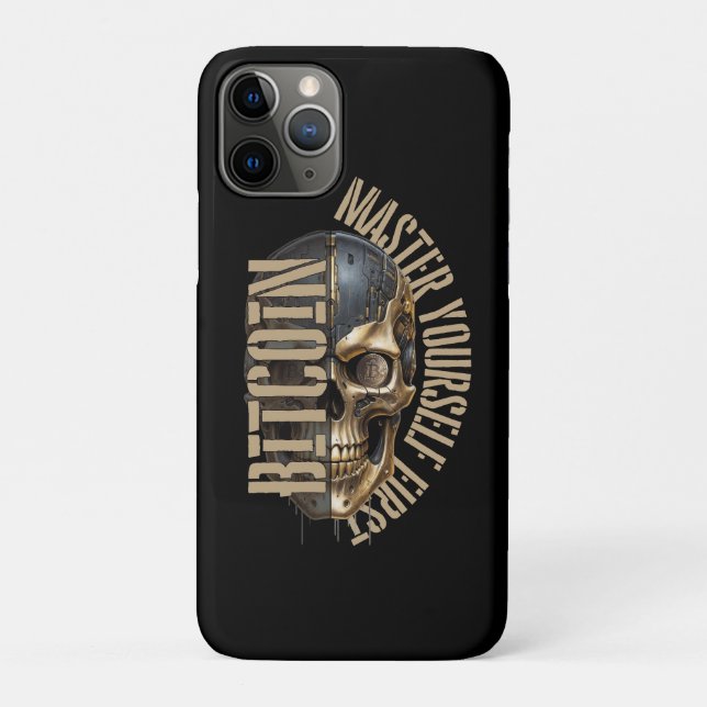 BTC-Motivation | Totenkopf | Bitcoin-Krypto  Case-Mate iPhone Hülle (Rückseite)