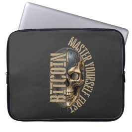 BTC Motivation | Totenkopf | Bitcoin Krypto  Laptopschutzhülle