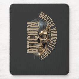 BTC Motivation | Totenkopf | Bitcoin Krypto  Mousepad