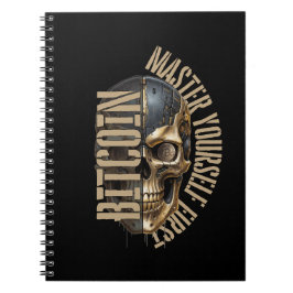 BTC Motivation | Totenkopf | Bitcoin Krypto  Notizblock