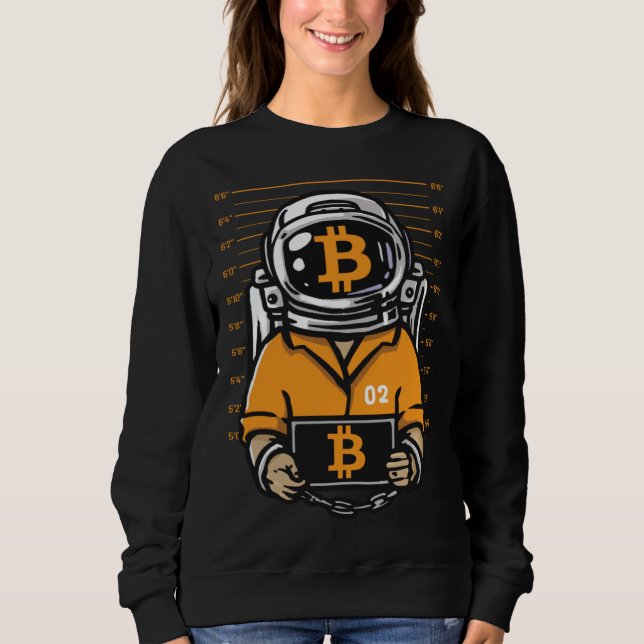 BTC Up to the Moon Bitcoin Sweatshirt (Vorderseite)