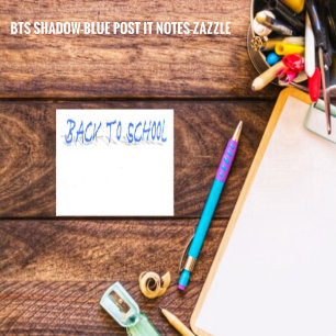BTS Shadow-Blue Post-it Klebezettel