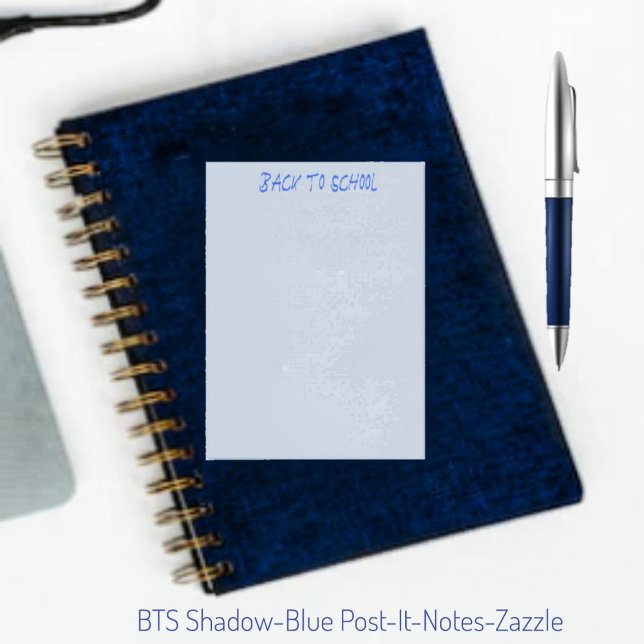 BTS Shadow-Blue Post-it Klebezettel (Von Creator hochgeladen)