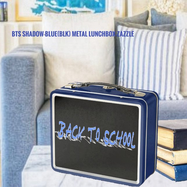 BTS Shadow-Blue (schwarzer Hintergrund) Metall Brotdose (Von Creator hochgeladen)