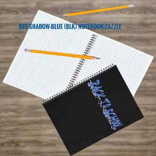 BTS Shadow-Blue Spiral-Notebook Notizbuch