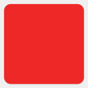 BU Rot Quadratischer Aufkleber