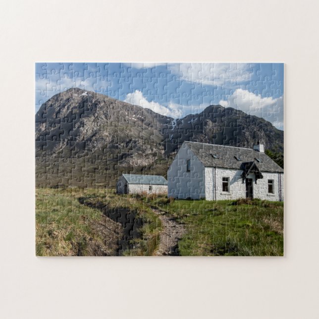 Buachaille Etive Mhor & Lagangarbh Hütte, Glencoe Puzzle (Horizontal)