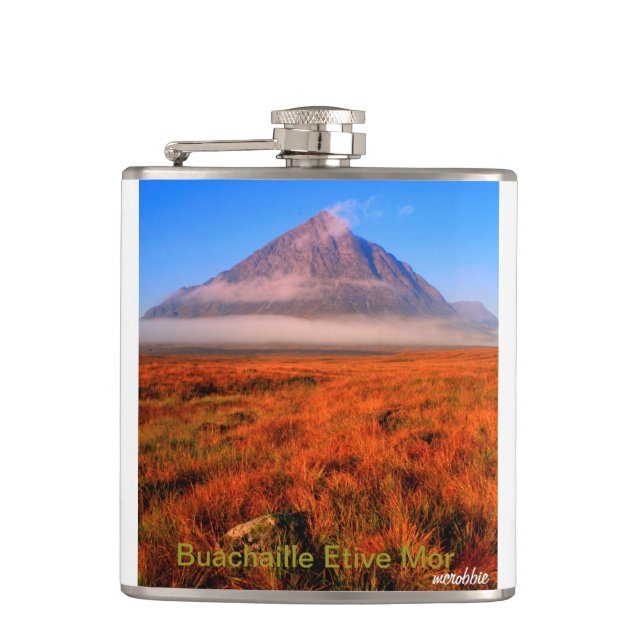Buachaille Etive MOR-Flasche Flachmann (Vorderseite)