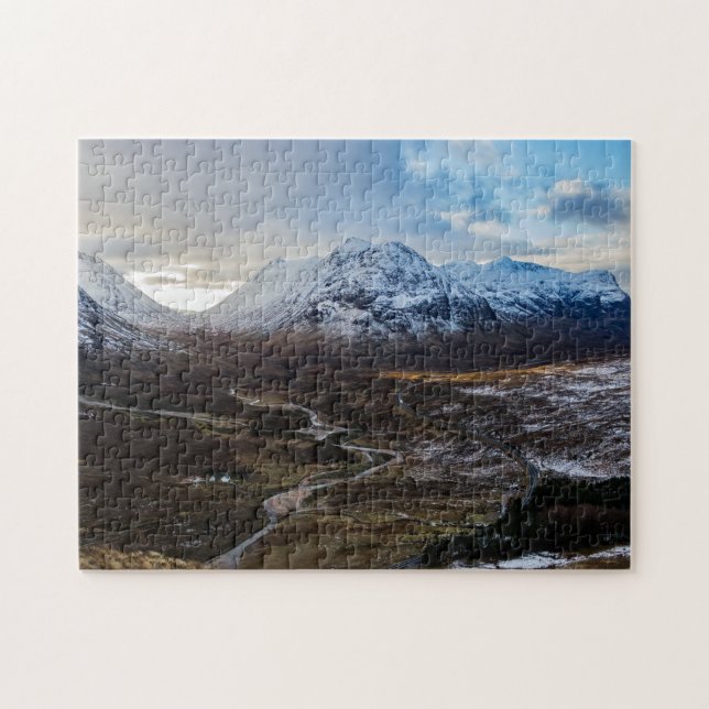 Buachailles Etive Mhor and Beag, Glencoe Schottlan Puzzle (Horizontal)