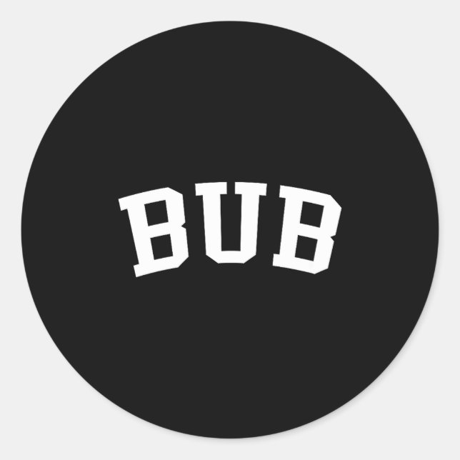 Bub  runder aufkleber (Vorderseite)