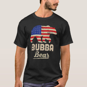 Bubba Bear Amerikanischer Flaggenangriff für Männe T-Shirt