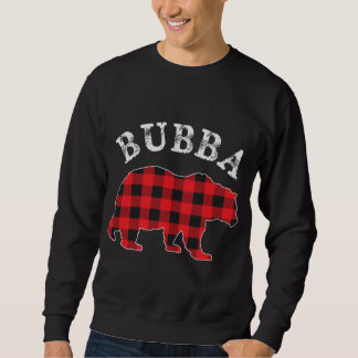 BUBBA Bear RED Black Buffalo Kariert Mama Checkerb Sweatshirt