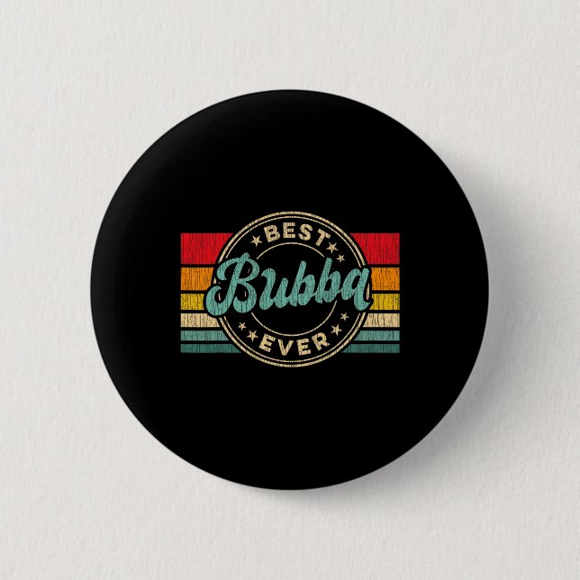 Bubba Ever Vintage Retro Vatertagsgeschenk  Button (Vorderseite)