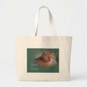 Bubba The Orange Tabby Tomcat Jumbo Stoffbeutel