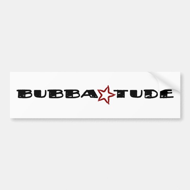 Bubba Tude Autoaufkleber (Vorne)