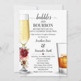 Bubbbles & Borboun bevor ich Verlobung marsala Einladung