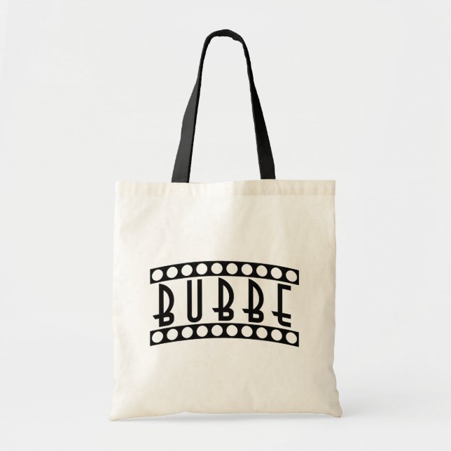 Bubbe Durchschnitte, "Großmutter" auf Yiddish Tragetasche (Vorne)