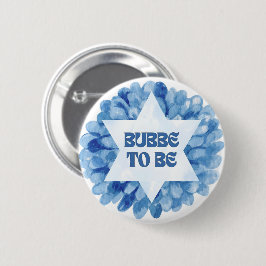 "Bubbe to Be" Neues jüdisches Oma Wasserfarbe Button