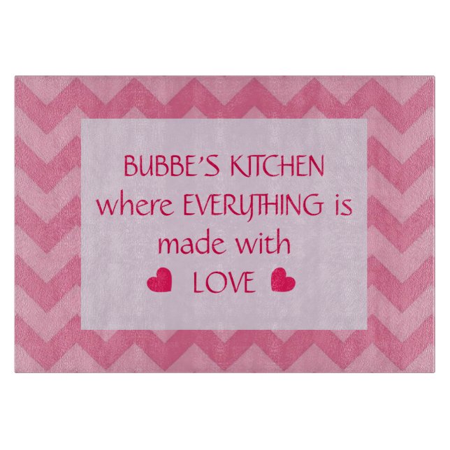 Bubbes Küche (kundengerecht) Schneidebrett (Vorderseite)