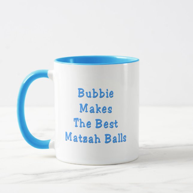 Bubbie macht die beste Matzoh Balls Pessach-Tasse Tasse (Links)