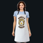 Bubble and Squeak Brunch UK British Food Cuisine Schürze<br><div class="desc">Das Design der Feinschmecker zeigt eine originelle Markerabbildungen von "Blase and Squeak",  einem klassischen britischen Lebensmittel,  das aus Kohl und Kartoffeln besteht und mit einem Ei überzogen ist.</div>