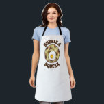 Bubble and Squeak Brunch UK British Food Cuisine Schürze<br><div class="desc">Das Design der Feinschmecker zeigt eine originelle Markerabbildungen von "Blase and Squeak",  einem klassischen britischen Lebensmittel,  das aus Kohl und Kartoffeln besteht und mit einem Ei überzogen ist.</div>