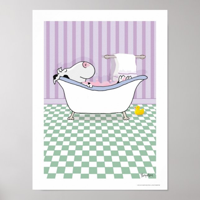 BUBBLE BATH COW Poster von Sandra Boynton (Vorne)